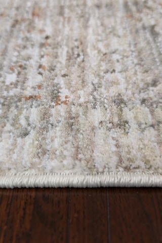 Vivanni Home Ashlynn Polyester Vintage Halı Pamuk Atkı Tabanlı Modern Dokuma Ev Halısı Bej Rust