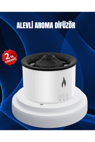 3d Alev Işıklı Aromaterapi Makinesi 360 Ml Su Kapasiteli Sessiz Difüzör
