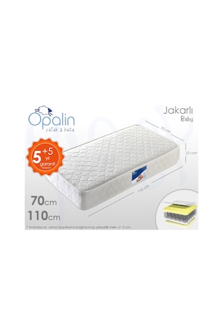 Opalin Jakartalı Ortopedik Bebek Yatağı 70 x 110 CM