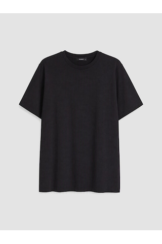 Lcw Curve Siyah Büyük Beden %100 Pamuklu Kadın Tişört 2'li