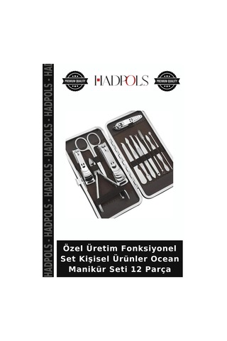 Özel Üretim Fonksiyonel Set Kişisel Ürünler Ocean Manikür Seti 12 Parça