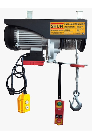 Shun 600/1200 Uzaktan Kumandalı Vinç Shun 600/1200 Uzaktan Kumandalı Vinç