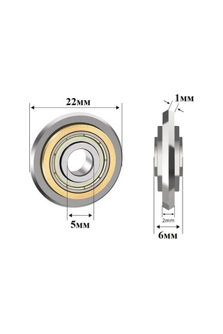 Dlt 5 Mm Montajlı Karo Kesme İçin Rulet Kesici 440642163