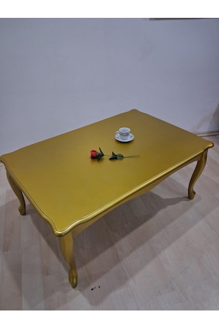 Orta Sehpa Demonte 90683 Model Kayın Aslan Lükens Ayak Gold Renk El Yapım