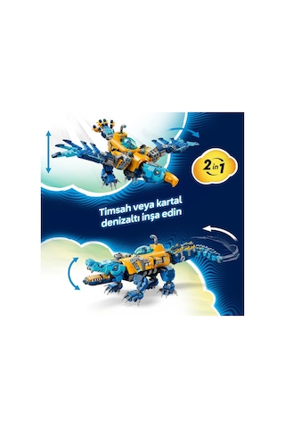 LEGO® DREAMZzz™ Timsah Denizaltı 71512 – 8 Yaş ve Üzeri Çocuklar için Minifigür İçeren Yaratıcı Oyuncak Yapım Seti (1107 Parça)