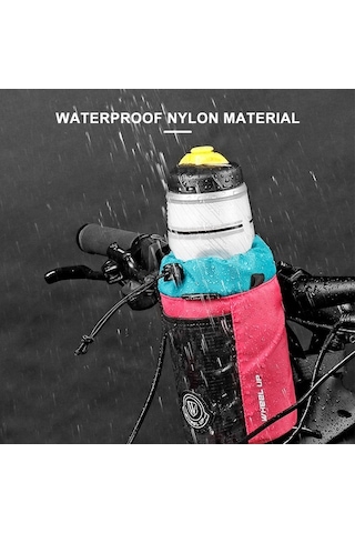 Yulong Bisiklet Su Şişesi Tutucu Çantası Bisiklet Gidon İçecek Gri - Sarı