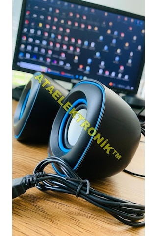 Bilgisayar Hoparlörü Notebook/laptop Speaker Ses Sistemi 1.1 Usb Kablolu Aux Sku: Smgstk4d0274308f