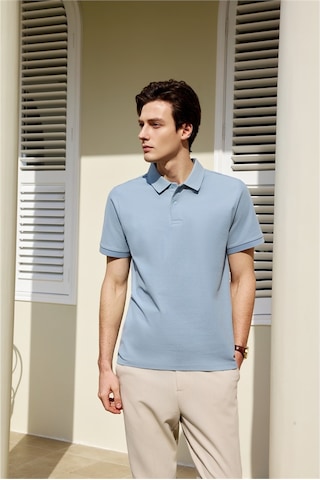 New Performance Premium Polo T-shirt 100% Pamuk Merserize Mavi
