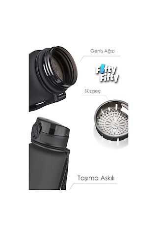 Uzspace 800 ML Yeni Ebat Boy 25 CM Tritan Su Matarası Bpa