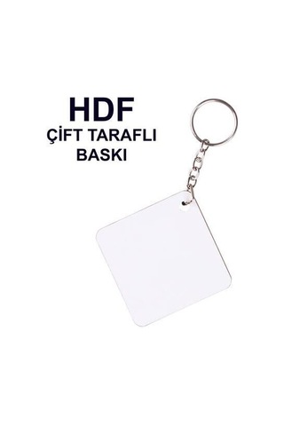 Hdf Çift Taraflı Anahtarlık - Kare