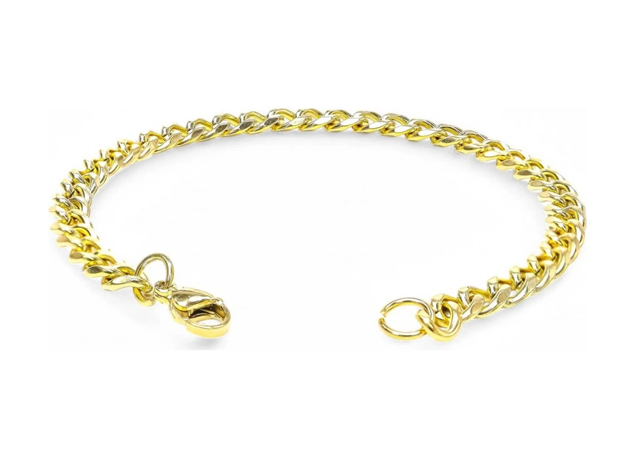 Moncuk Design Yassı Mariner Sarı Çelik Zincir Bileklik 1.6x6mm 3351czb1d85 Sarı