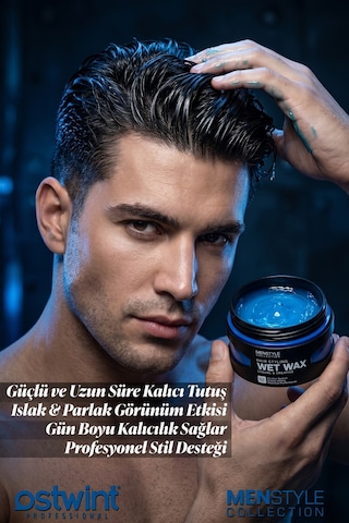 Ostwint Menstyle Collection Profesyonel Saç Şekillendirici Wet Wax 150 ML