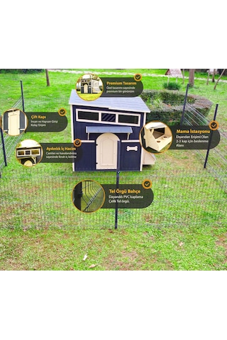 Mandu Private Ahşap Bahçeli Köpek Kulübesi