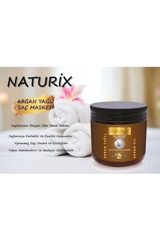 Naturix Argan Yağlı Saç Bakım Maskesi 500 Ml Ekstra Nemlendirici Bakım