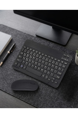 Bluetooth Klavye Mouse Seti Taşınabilir Wireless Bilgisayar Aksesuarı Diğer
