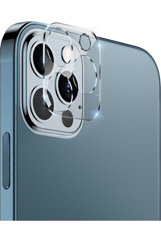 Apple Uyumlu iPhone 13 Pro Max Kamera Lens Koruma Camı Şeffaf