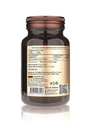 Berberin Berberis Vulgaris 1000 Mg 60 Capsules