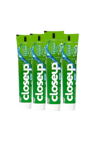 Close Up Diş Macunu Menthol Fresh Ağız Bakım Suyu Etkili 4 x 50 ML