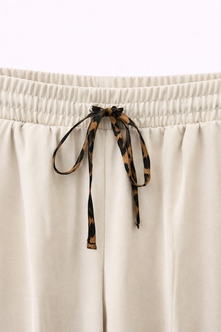 Mixray 4789 Kadın Leopar Biyeli Havuç Pantolon Taş