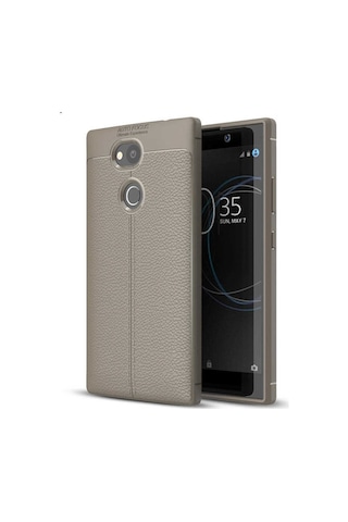 Sony Xperia Xa2 Ultra Kılıf Deri Tarzı Niss Silikon Case