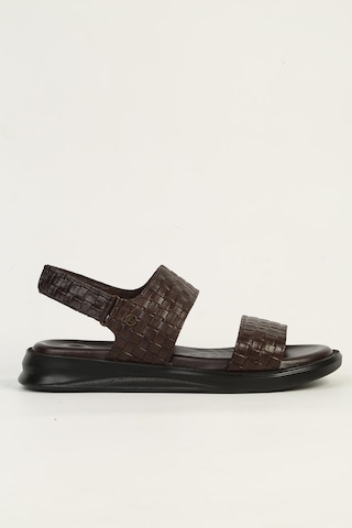 Pierre Cardin Hakiki Deri Kahve Erkek Sandalet Pc-7334 Kahverengi