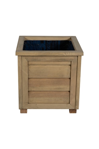 Kaf Ahşap Dekoratif Ahşap Saksı / Meşe