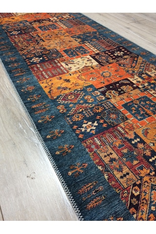 Tuğra Etnik Desenli Alt Kısmı Dokuma Kilim 160x230