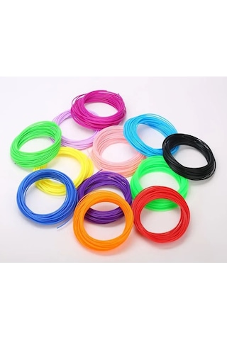 Pla Filament 10 Renk 5 Metre Toplam 50m.