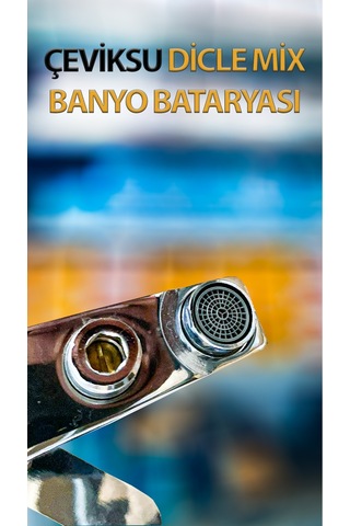 Dicle Mix Model Banyo Bataryası Krom