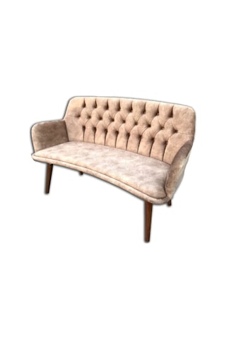 Berjer Çay Set Kayın Lüken Aslan Metal Iskelet Parlak Beyaz Kapit Krem