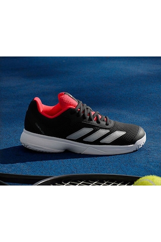 Adidas Courtflash K Genç Tenis Ayakkabısı Jr4451 Siyah Beyaz