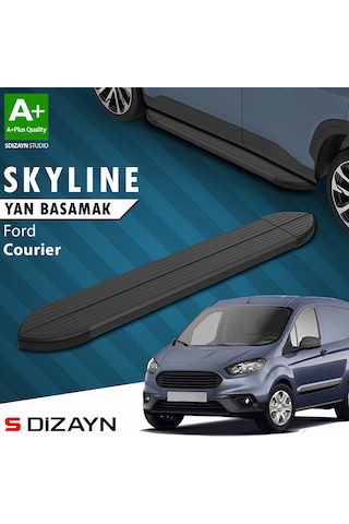 S-dizayn Ford Courier Skyline Siyah Yan Basamak 173 Cm 2014-2023 A+ Kalite