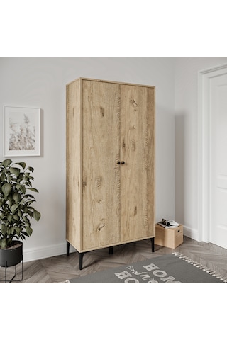 Massimo 2 Kapaklı Raflı Portmanto/ayakkabılık %100mdf