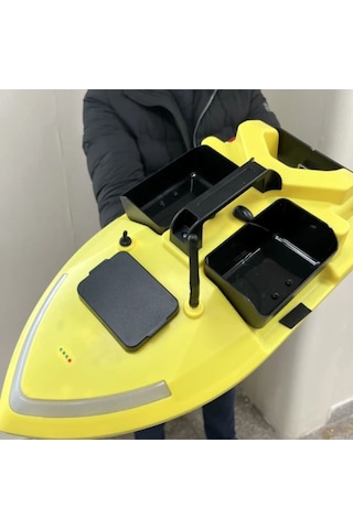SAZAN YEMLEME (TEKNE VE BOTU)GPS MODEL 40 KONUMLU 500M OTO PİLOT SİSTEMLİ KENDİ EVE GELEN HIZLI Sarı