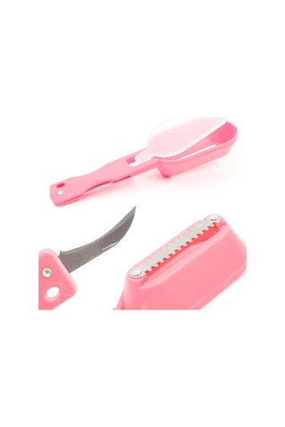 Cbtx 2 Pcs Mutfak Temel Balık Kazıyıcı Balık Pulu Planya Bıçağı Kapaklı Pembe