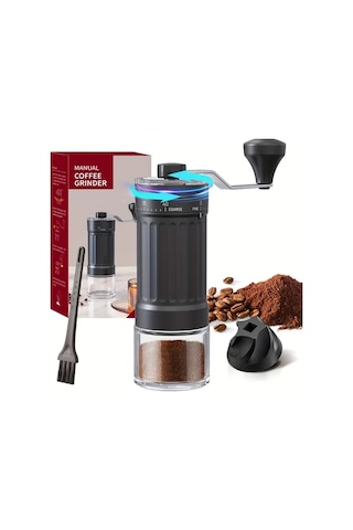 Boatshop1 Kmdj-hc Manuel Kahve Değirmeni Seramik Öğütücü Ve Cam Kavanoz İle Kamp Ev Kullanımı İçin El Değirmeni