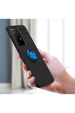 Huawei P40 Pro Yüzüklü Manyetik Ravel Kilif 513799658