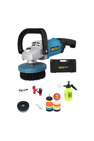 Anadolu Strong ANS5005 1200 W 6 Kademe Polisaj Makinesi + 17 Parça Pasta Cila Seti
