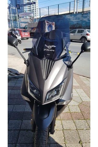 2015-18 Yamaha Tmax 530 Ön Uzun Cam Koyu Füme Zeus 58cm 4mm