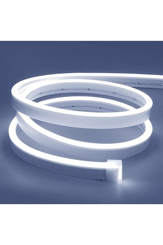 12V Esnek Neon Şerit Led 5 Metre - Beyaz