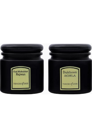 Touch Of Oud White Flower Burner Hediye Seti, Bukhoor Ve Dukhoon Tütsü Seti Oda Kokuları Siyah Diğer
