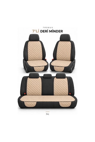 Trobus Honda City 2014-2020 Kapitone Minder 7'li Bej
