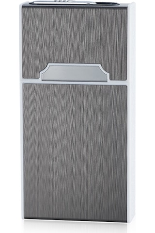 Padalink Usb Şarjlı 20'li Kapasiteli Alüminyum-abs Sigara Kutusu - Anti Basınçlı, Nem Koruyucu, Zeka Uyumlu Siyah Diğer