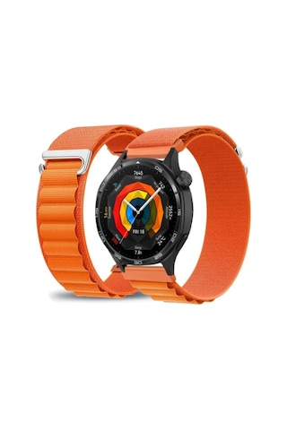 Huawei Watch Gt4 / Gt5 / Gt5 Pro / Gt6 / Gt6 Pro 46mm Uyumlu Alpine Loop Kumaş Kancalı Kordon