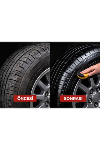 Oto Trend Lastik Sıvı 400 Ml Lastik Parlatıcı Ve Koruyucu Sprey, Uzun Süreli Siyah Parlaklık 0