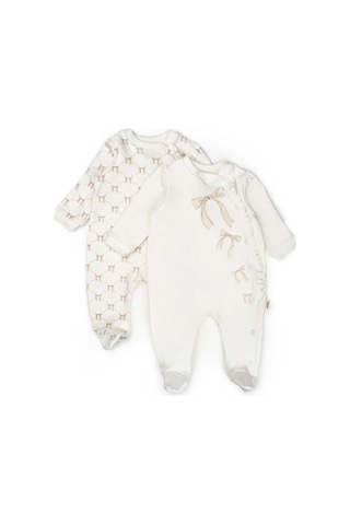 Babycosy Organic Wear Bebek 2li Tulum %100 Organik Pamuk , Bebek - Yenidoğan- Csy8147 Taş