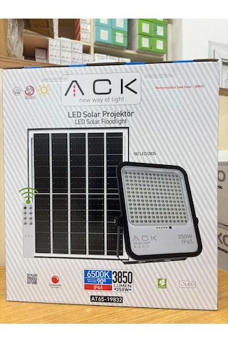 Ack 350w Lensli Solar Led Projektör 6500k