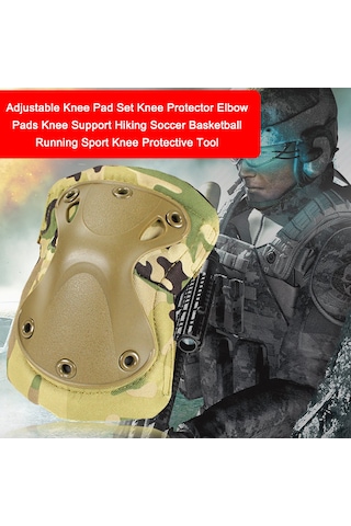 Wezone Ayarlanabilir Diz Ve Dirsek Koruyucu Seti - Spor, Koşu, Basketbol İçin Konforlu Korum Çok Renkli