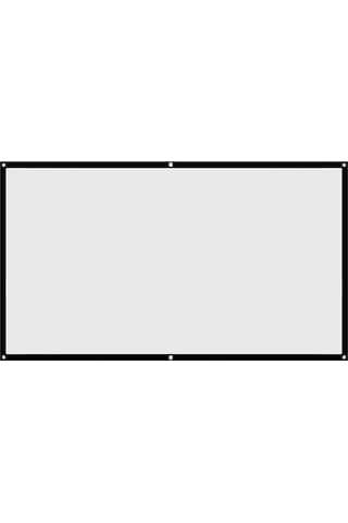 Yaozixa 100 İnç 16:9 Portable Katlanabilir Projeksiyon Ekranı - Kırık Olmayan Polyester Malzeme, Dışarıda Ve Ev Sineması İçin Yüksek Kaliteli Görüntü