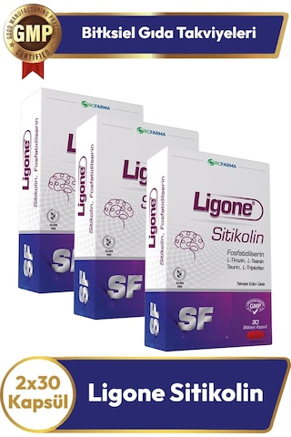 Ligone Sitikolin 30 Kapsül 3 Adet